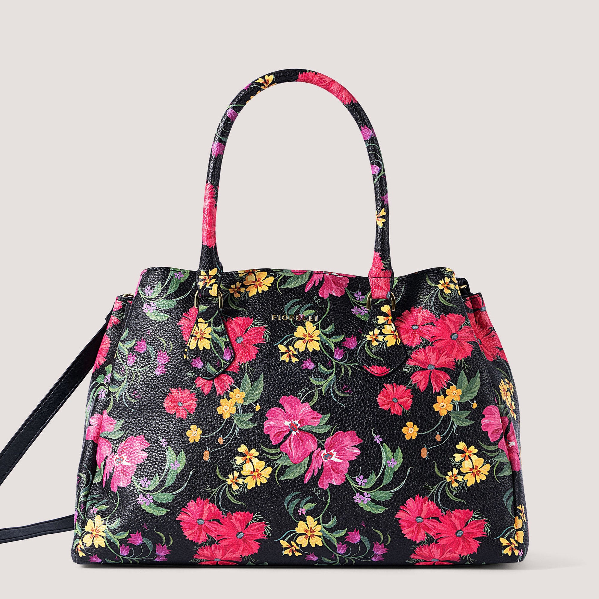 Guess floral tote bag sale