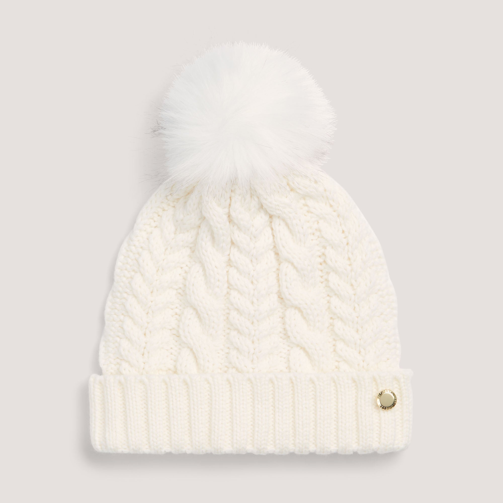Lauren Cream Bobble Hat
