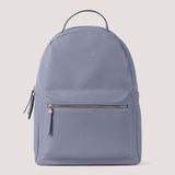 Steel blue large backpack with cushioned straps.