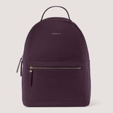 Burgundy large backpack with cushioned straps.