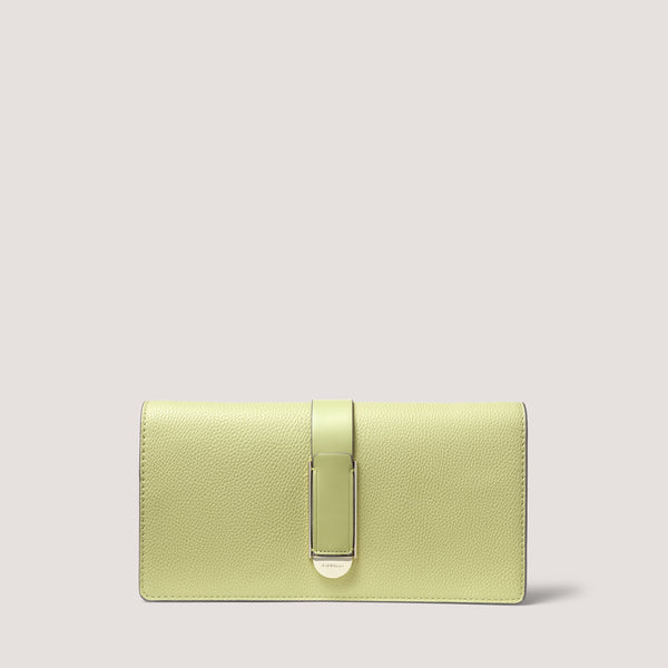 An understated and elegant new olive clutch bag that is the perfect day to night companion.