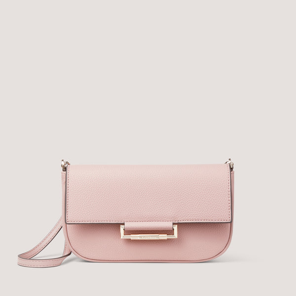 Our new dusky pink Nova style can be worn as a crossbody, shoulder or clutch thanks to a removable and adjustable strap