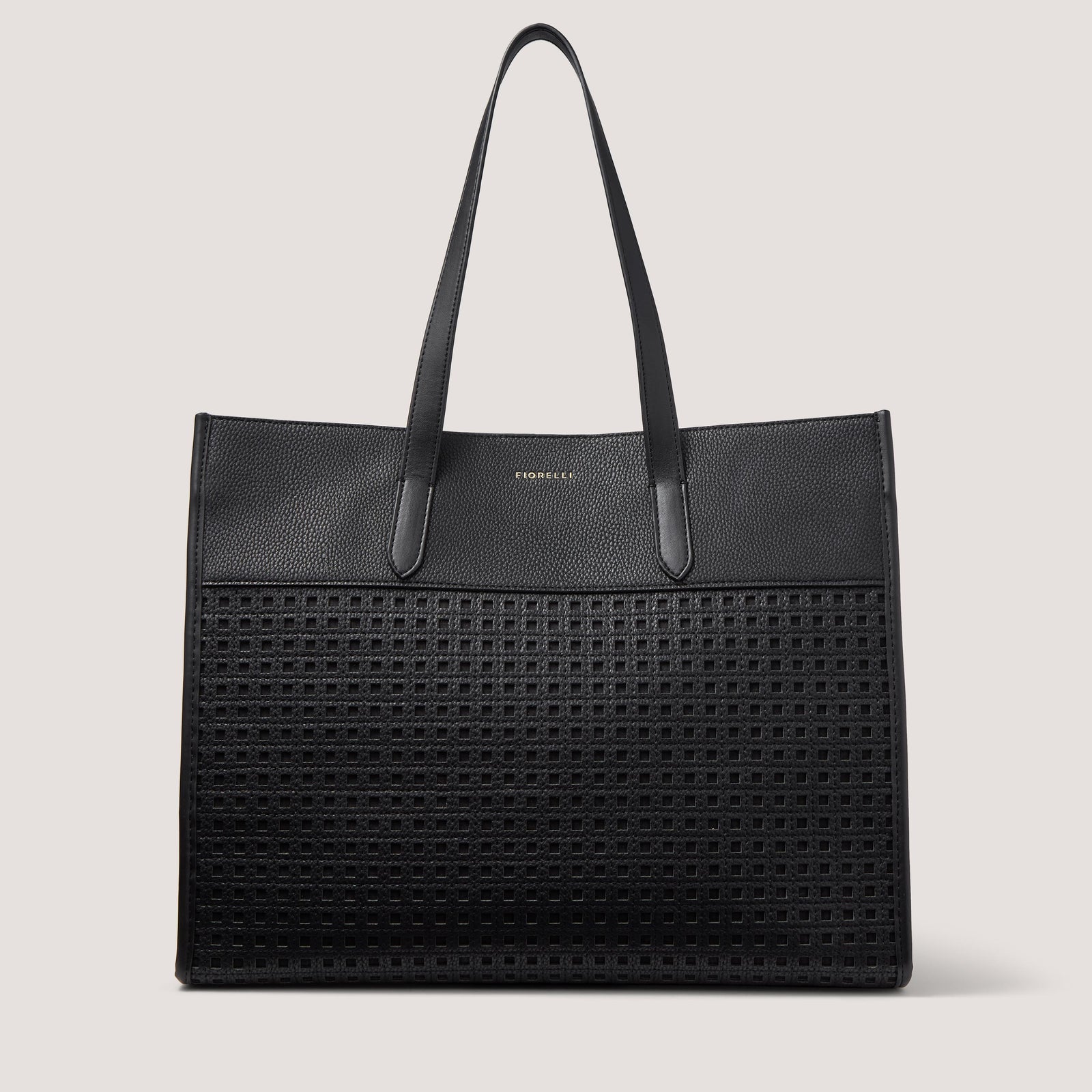 Sol Tote Bag Back Laser Cut Fiorelli