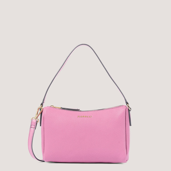 The Dixie handbag calls to mind iconic '90s styles. It's made from faux leather in Mauve. 