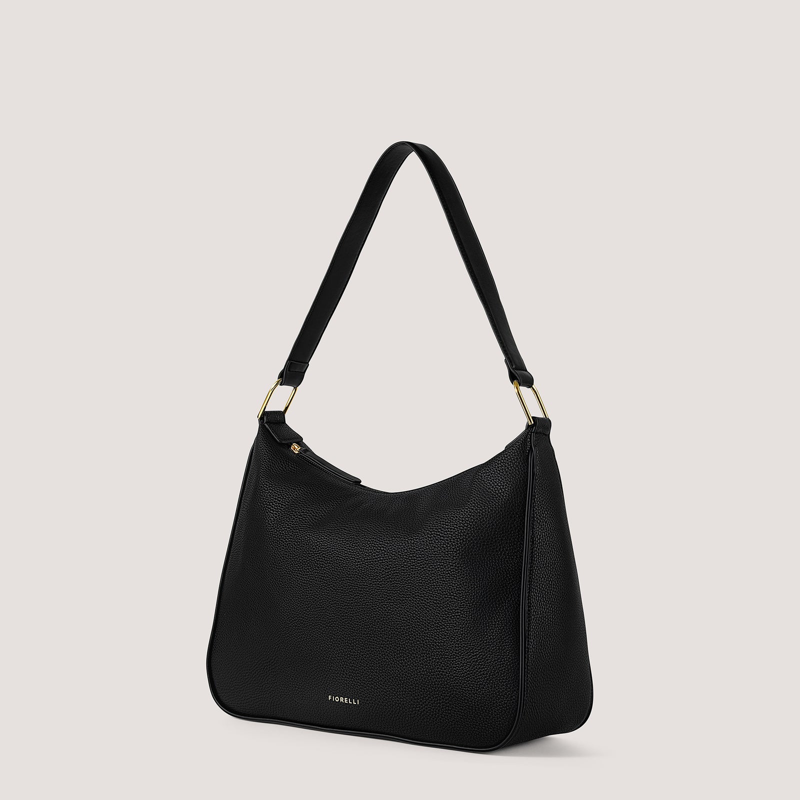 Carson Hobo Shoulder Bag Black Fiorelli