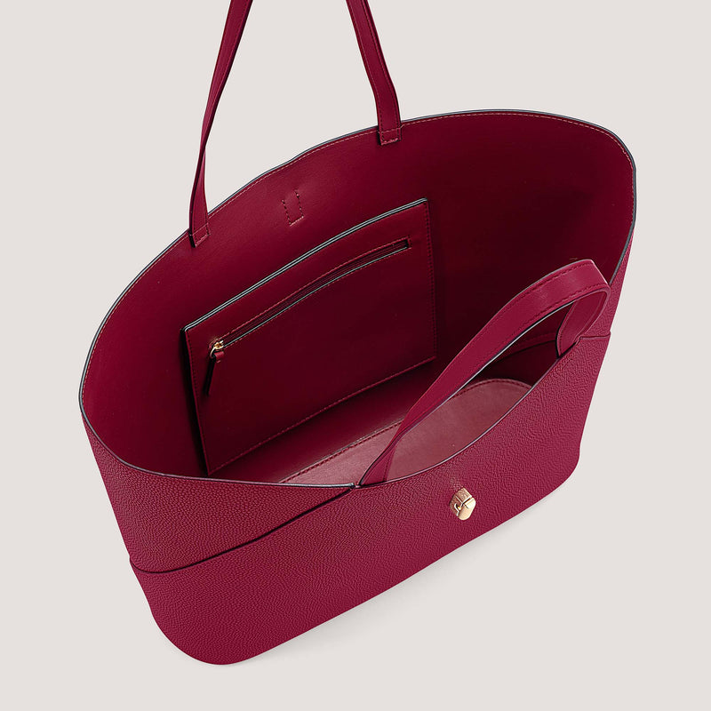 Tote bag red interior sale