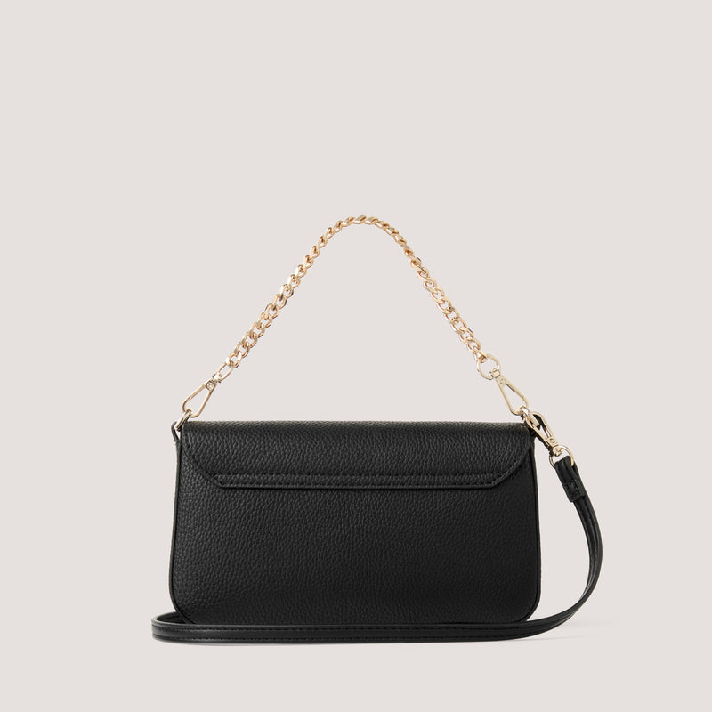 Fiorelli Eden Crossbody Handbag For Women - Black Faux Leather With Adjustable Strap