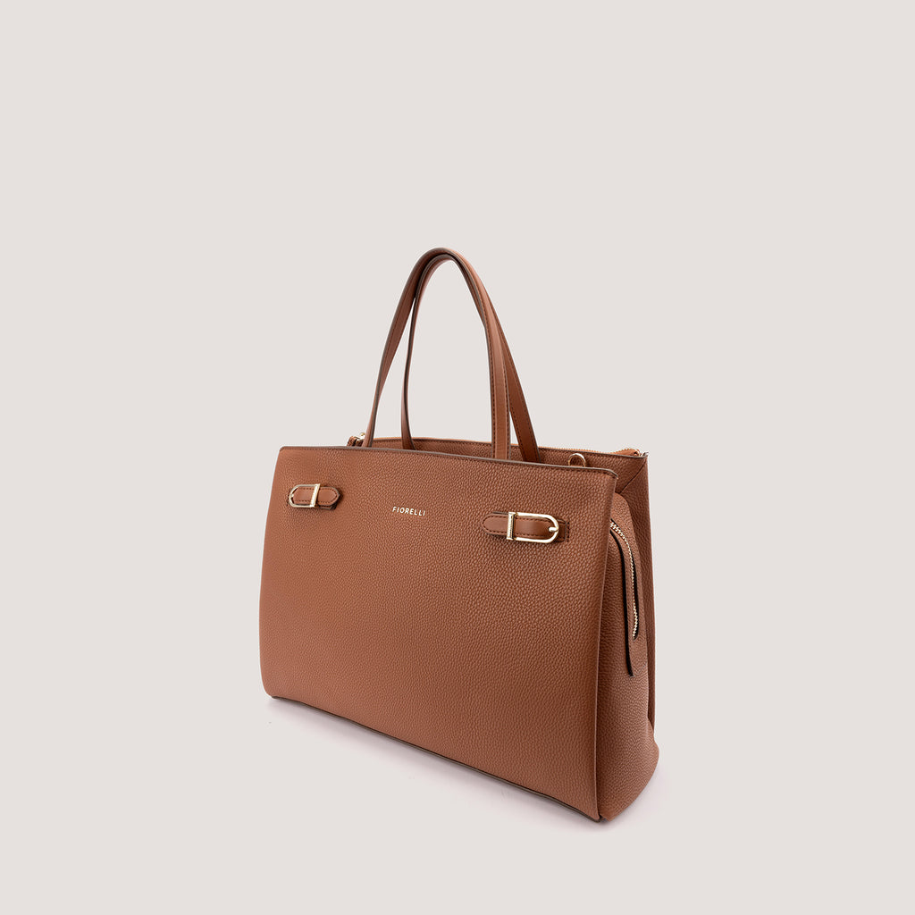 Etta Satchel Bag Tan Brown – - Main Image