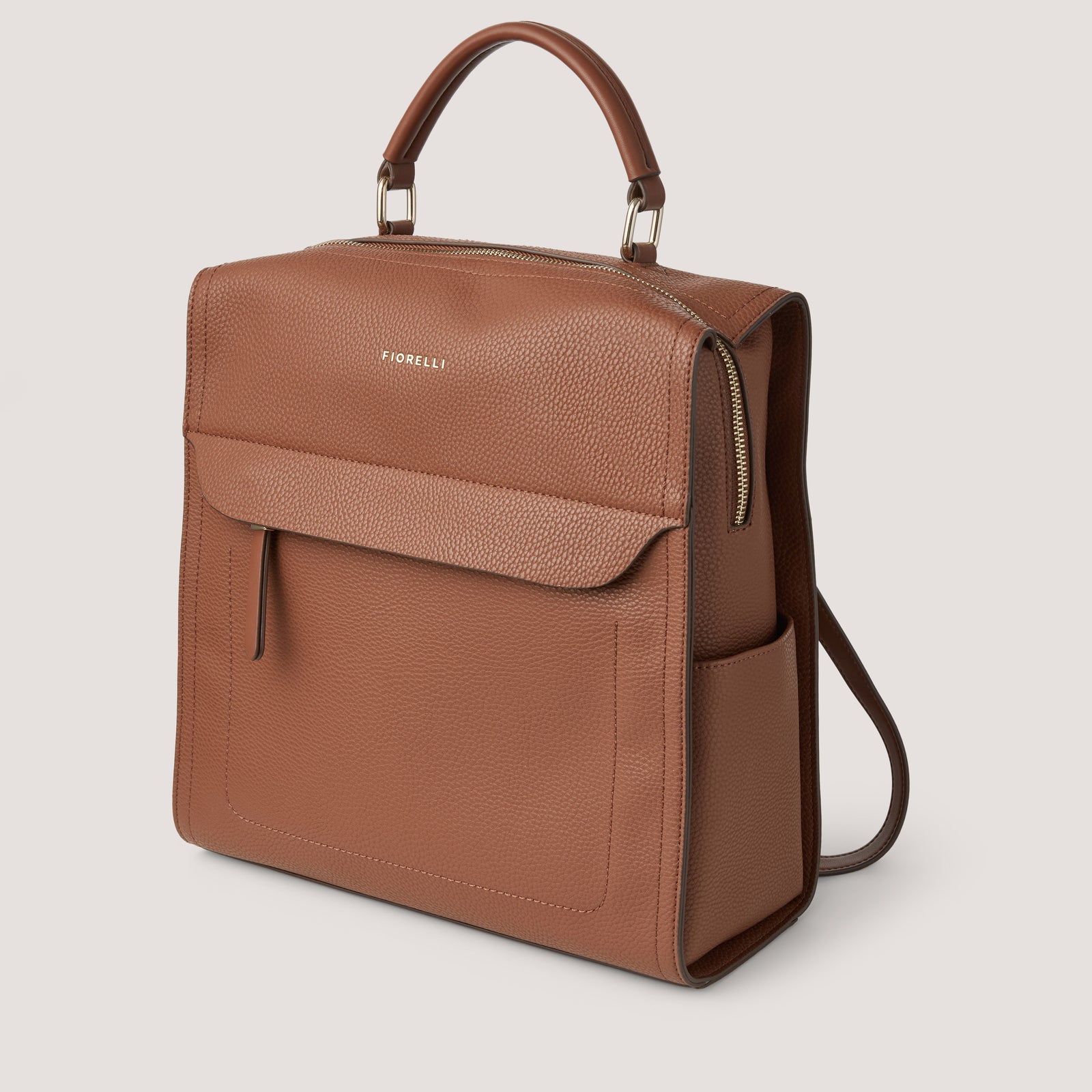 Fiorelli Brown Leather Backpack Isla Mini Backpack | Tan Brown – Fiorelli.com main image 2