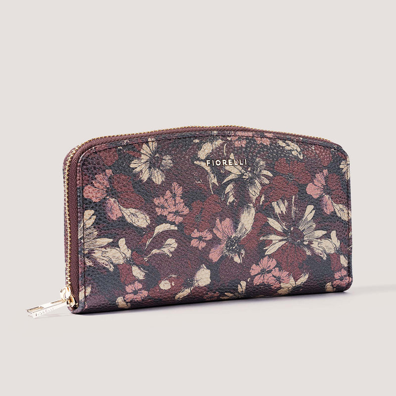 Benny Purse Metallic Floral Print Fiorelli