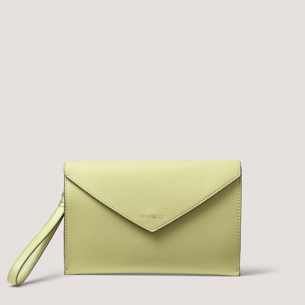 Ophelia is an elegant envelope style which is classic yet practical, in a new olive finish. 