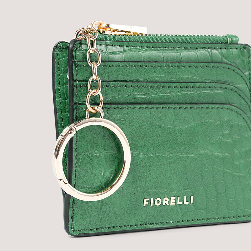 Ciara Coin Purse Green Croc Fiorelli