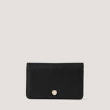 Black bifold purse with branded hardware.