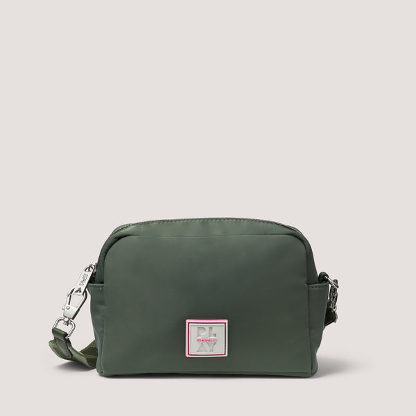 Khaki Camera Crossbody Bag