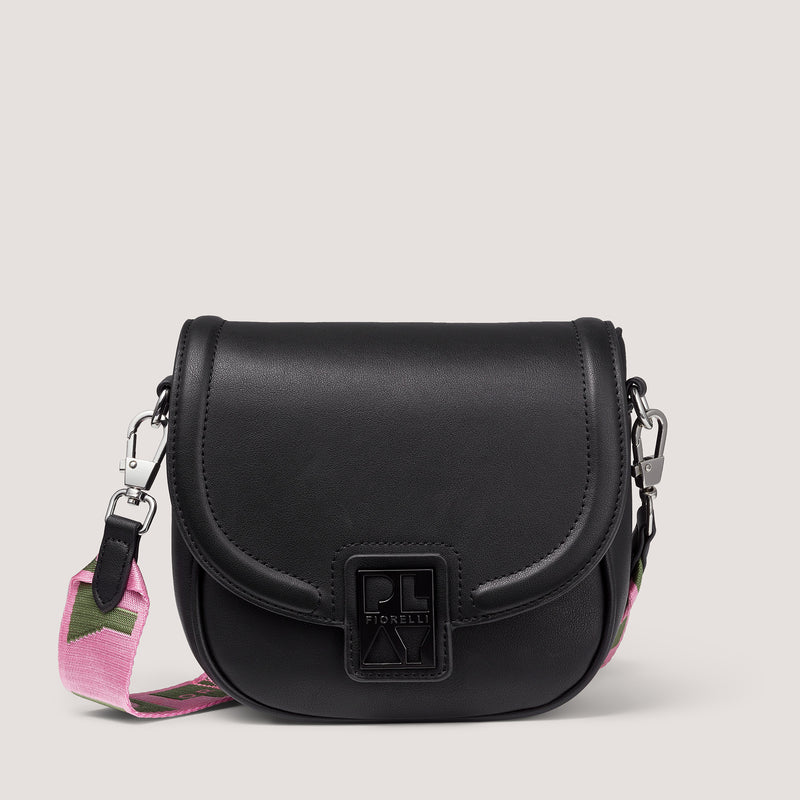 Black saddle crossbody 