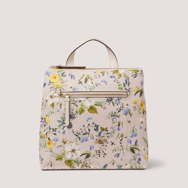 Our signature Finley mini backpack is re-imagined in a summer botanical print.