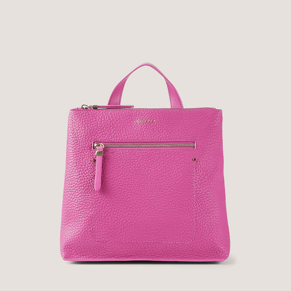 Our best-selling Finley backpack in bold pink now comes in a mini style.