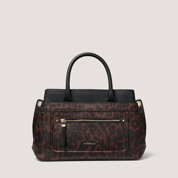 Our clever Rami grab bag has been reimagined in our new winter leopard print.