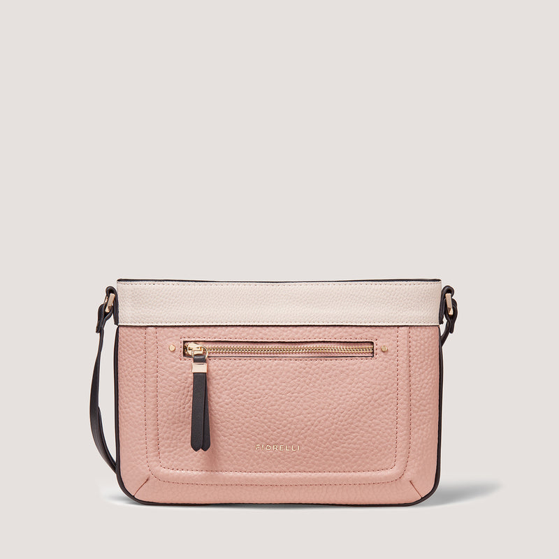Fiorelli's casual crossbody is now available in a pretty dusky pink mix.