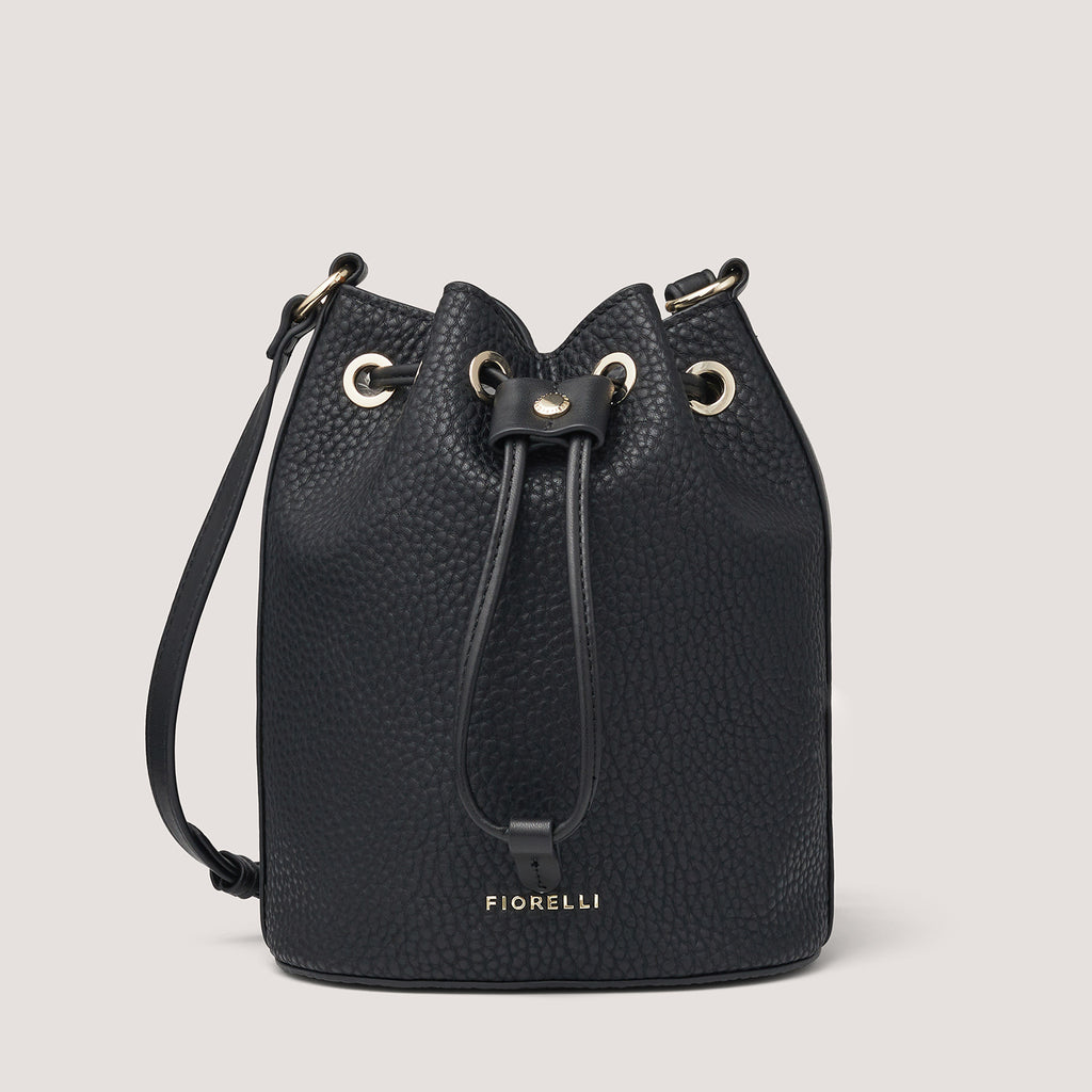 Cyber ​​space ugly content A simple, functional and stylish black bucket bag with a playful drawstring  closure. – Fiorelli.com