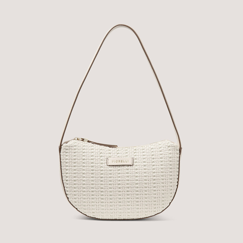 New this season, the small shoulder bag in white is a heritage style that is forever on-trend.