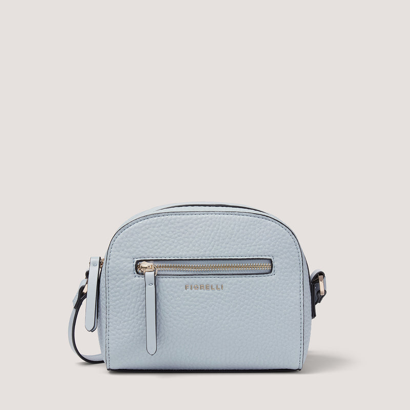 We've updated the classic camera bag to create this season's must-have crossbody in pale blue.