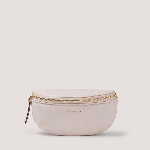 Undeniably versatile, the white Pandora belt bag can be worn slung across your body, over one shoulder, or around your waist.