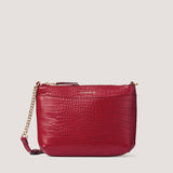 The red croc Astrid crossbody bag is the perfect day to night style.