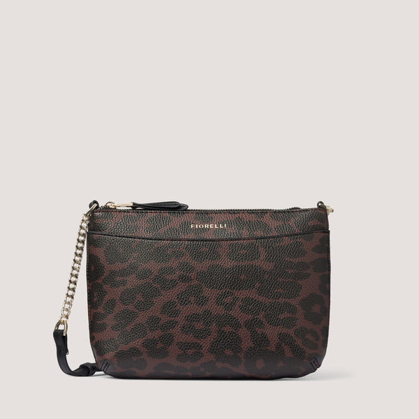 The winter leopard Astrid crossbody bag is the perfect day to night style.