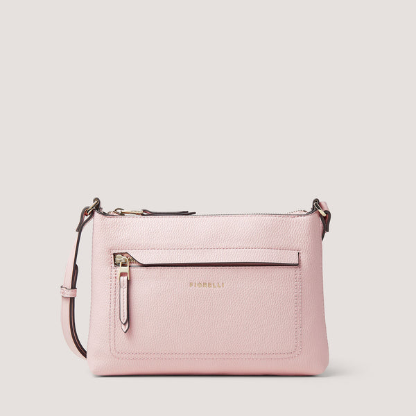 The perfect size to hold all your essentials, the light-pink Eden crossbody bag features a concealed-zip front pocket for a minimalist feel.