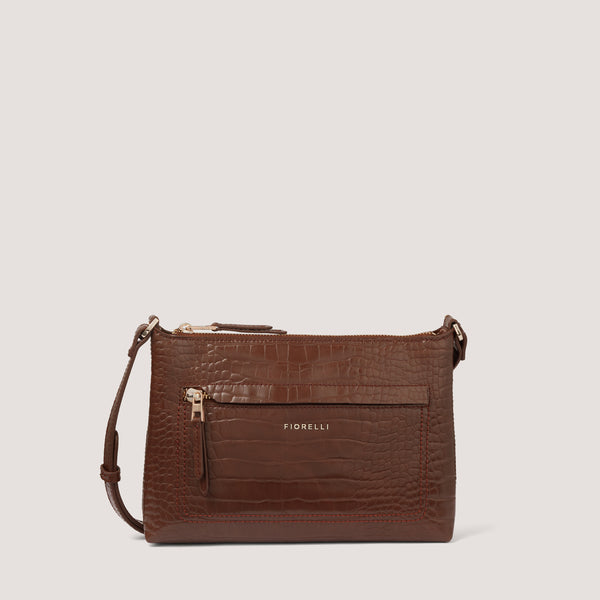 Our newest Eden coffee croc crossbody is perfect for when you want to travel light