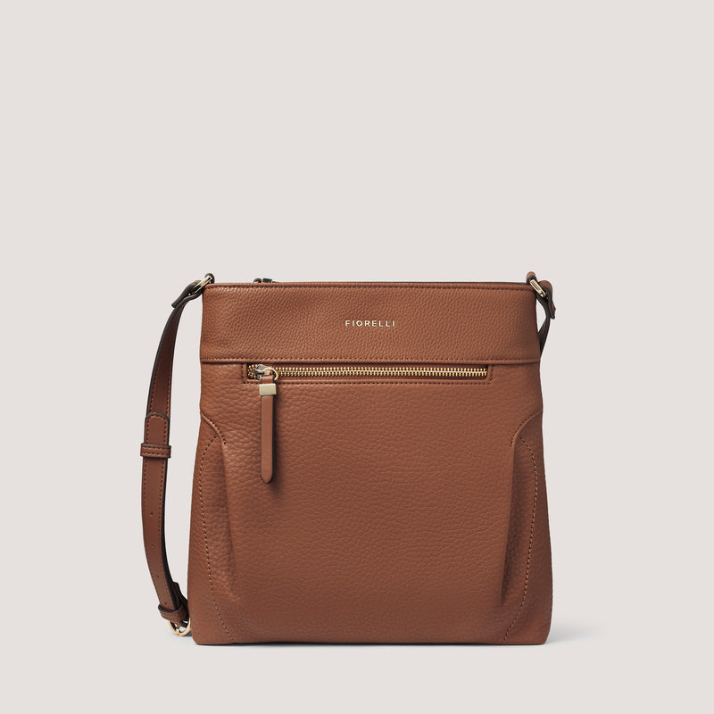 Slouchy and stylish, the tan Erika crossbody is perfectly practical.
