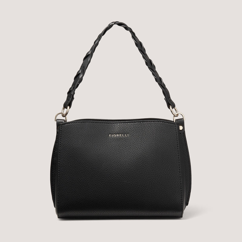 Crafted from premium faux leather in classic black, the Isabelle crossbody bag has a choice of two straps.