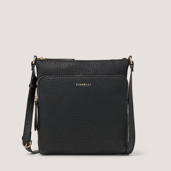 Crafted from a non-leather alternative that's just as luxurious as the real thing, the Rose crossbody bag comes in a timeless black hue.