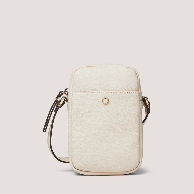 The style you never knew you needed is our new Paris phone bag in white.