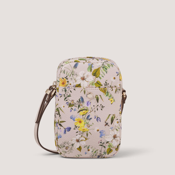 Go hands-free with our Paris phone bag, detailed with a floral print and designed to be worn across the body.