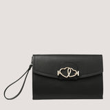 The black Eros clutch is an elegant envelope pouch and the finishing touch to your party or occasion look